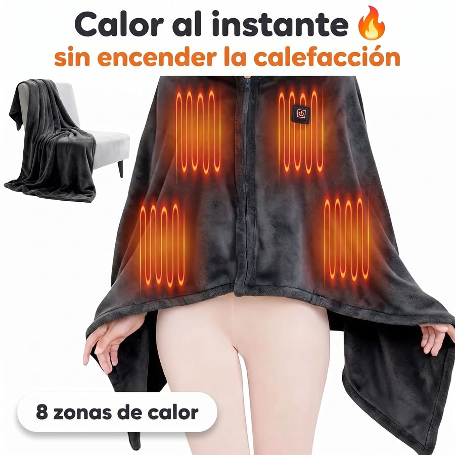 Manta eléctrica térmica con 3 niveles de temperatura