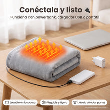 Manta eléctrica térmica con 3 niveles de temperatura