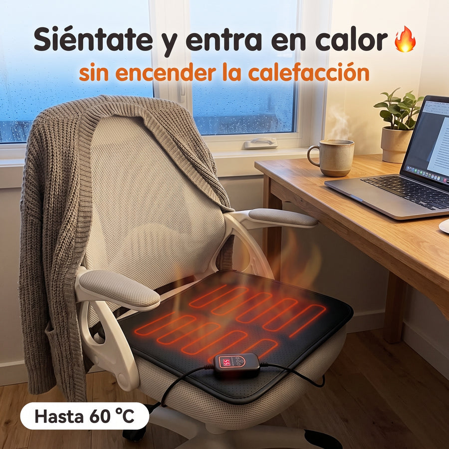 Cojín de asiento calefactable